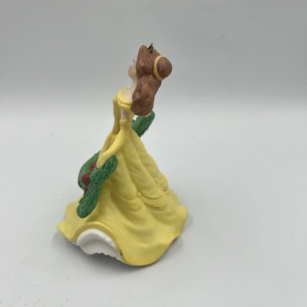 Grolier Disney Beauty and the Beast Belle Porcelain Christmas Ornament 2008